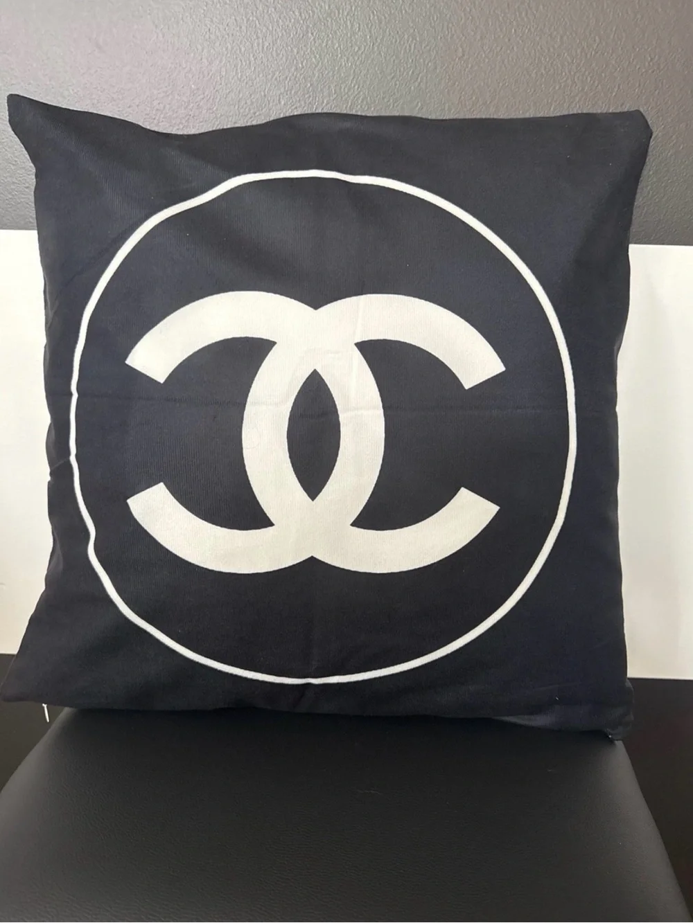 Black & White Logo Throw Pillow